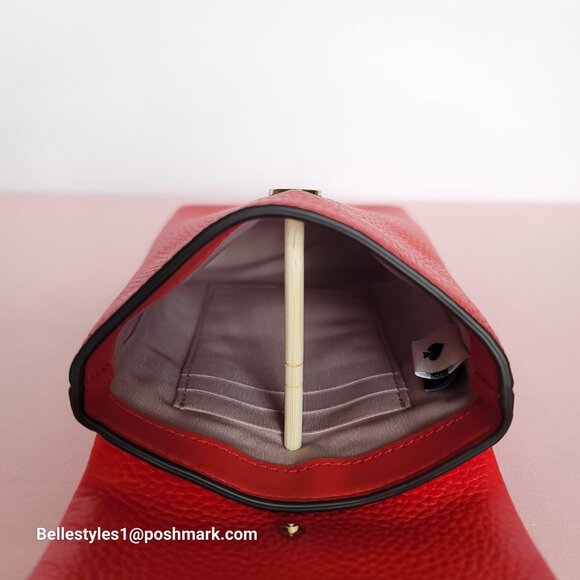 KATE SPADE Bradley North/South Pebbled Leather Phone Crossbody- Heirloom T.  🎈⭐ - Picture 12 of 16